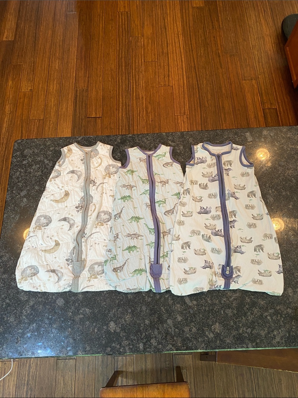 Burt’s Bees Beekepper Sleeveless Baby Sleep Sacks Animal Prints - Set of 3